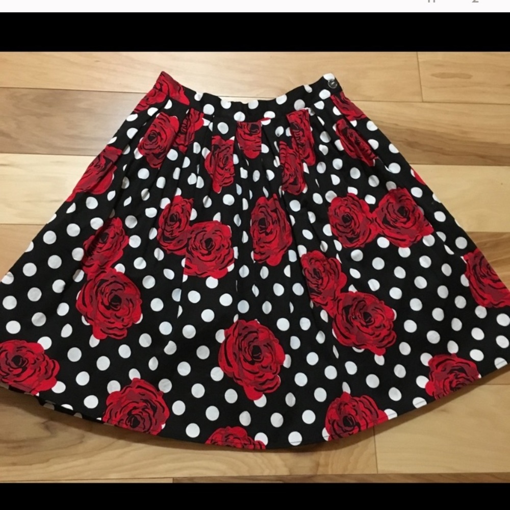 2 for $12  sz s Pinup rockabilly skirt polka dot